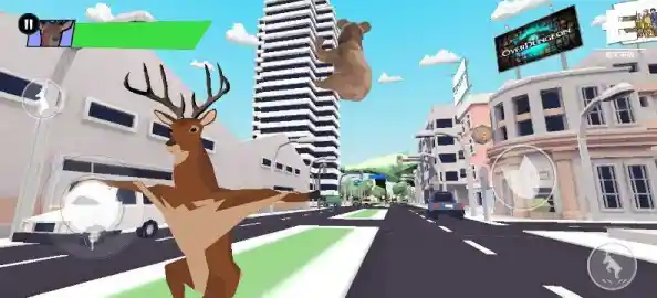 非常普通的鹿？这款爆笑手游让你在城市里横行霸道，你敢来挑战吗？