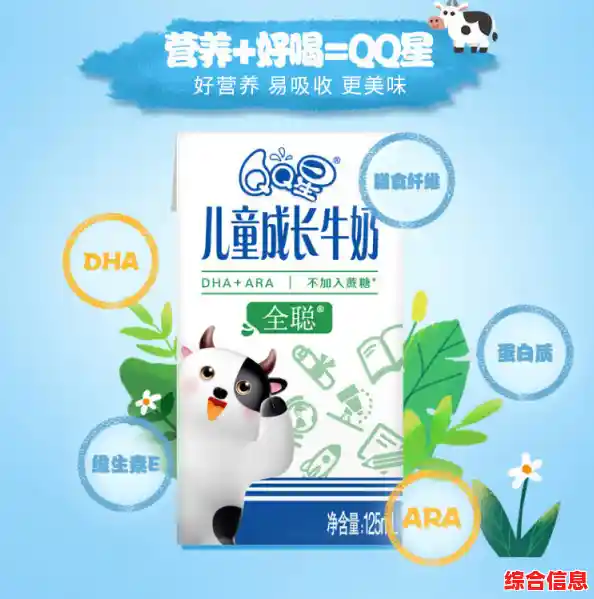 QQ星儿童成长牛奶,为宝贝健康每一步添动力 QQ星儿童成长牛奶,为宝贝健康每一步添动力