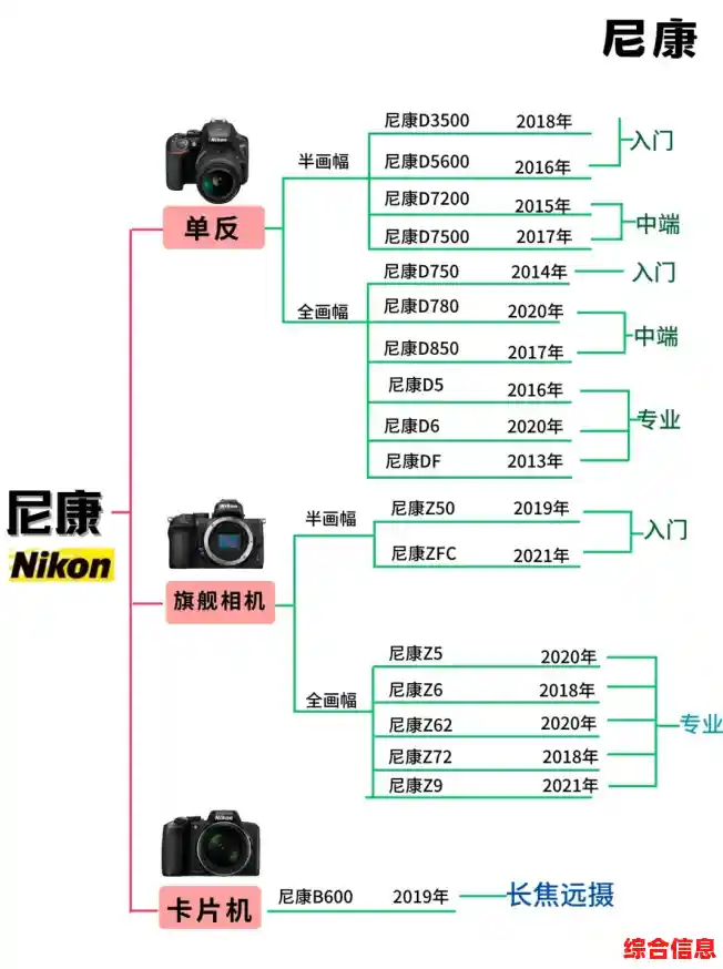 相机天梯图解析：从入门到专业，掌握完美影像的创作利器