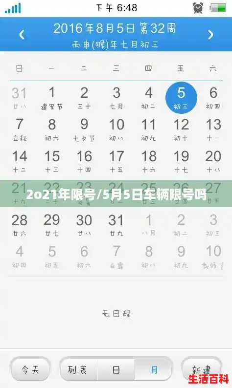 2o21年限号/5月5日车辆限号吗 2o21年限号/5月5日车辆限号吗