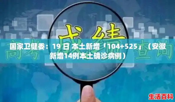 国家卫健委：19 日 本土新增「104+525」（安徽新增14例本土确诊病例）