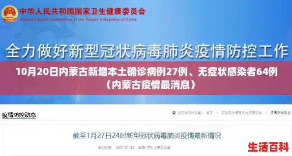 10月20日内蒙古新增本土确诊病例27例、无症状感染者64例（内蒙古疫情最消息）