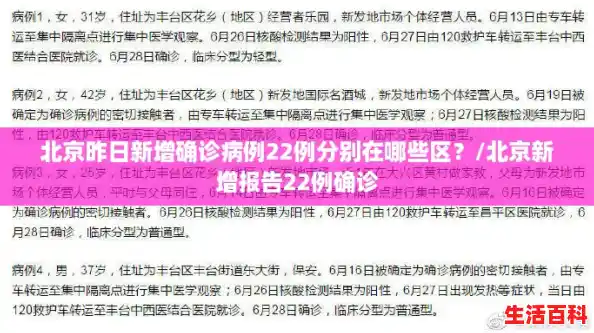 北京昨日新增确诊病例22例分别在哪些区？/北京新增报告22例确诊