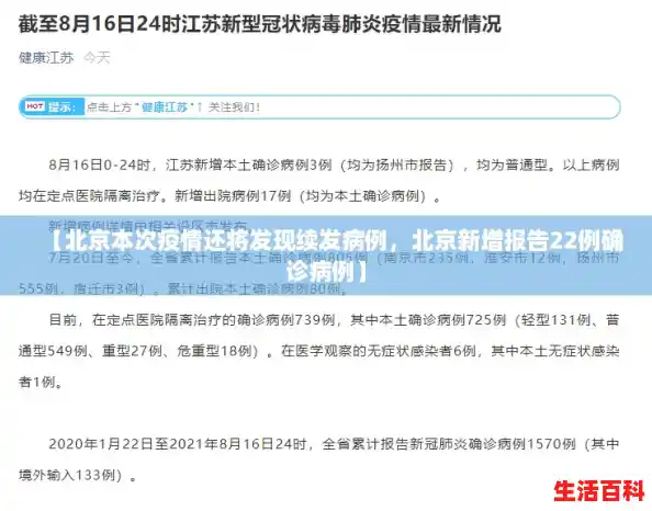 【北京本次疫情还将发现续发病例，北京新增报告22例确诊病例】