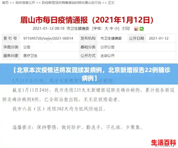 【北京本次疫情还将发现续发病例，北京新增报告22例确诊病例】