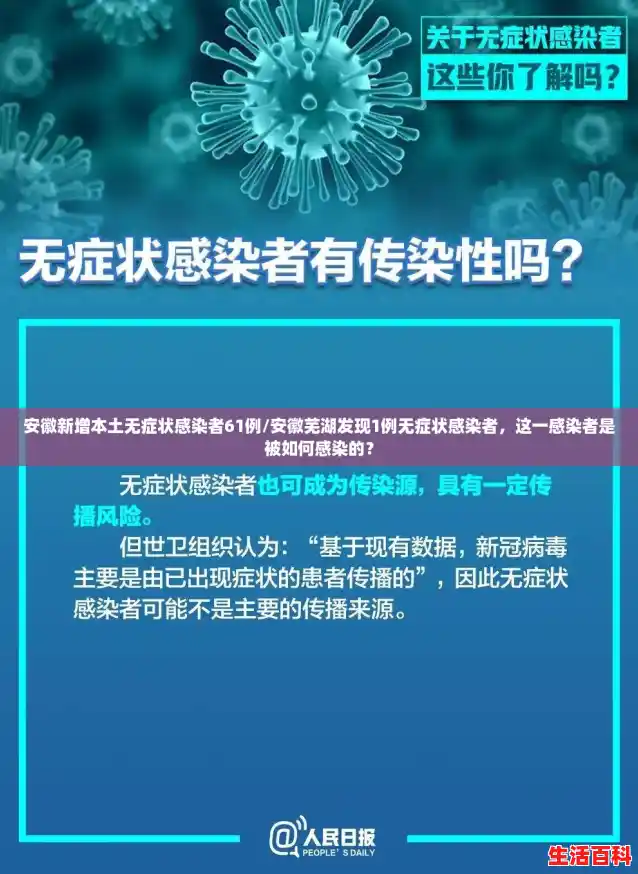 安徽新增本土无症状感染者61例/安徽芜湖发现1例无症状感染者，这一感染者是被如何感染的？