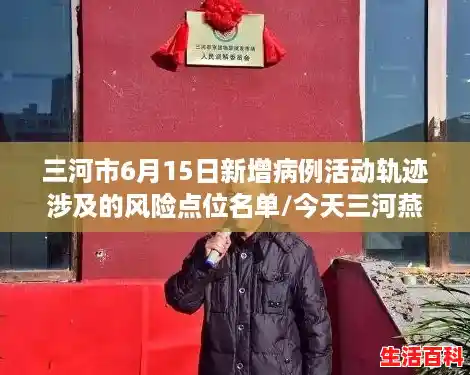 三河市6月15日新增病例活动轨迹涉及的风险点位名单/今天三河燕郊确诊名单 三河市6月15日新增病例活动轨迹涉及的风险点位名单/今天三河燕郊确诊名单