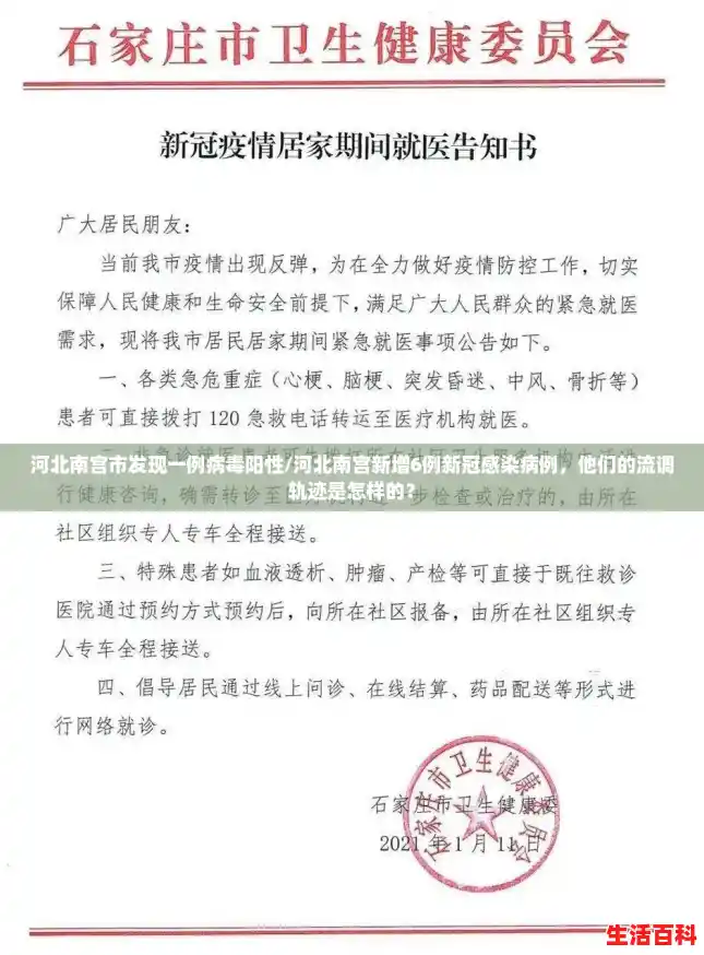 河北南宫市发现一例病毒阳性/河北南宫新增6例新冠感染病例,他们的流调轨迹是怎样的? 河北南宫市发现一例病毒阳性/河北南宫新增6例新冠感染病例,他们的流调轨迹是怎样的?