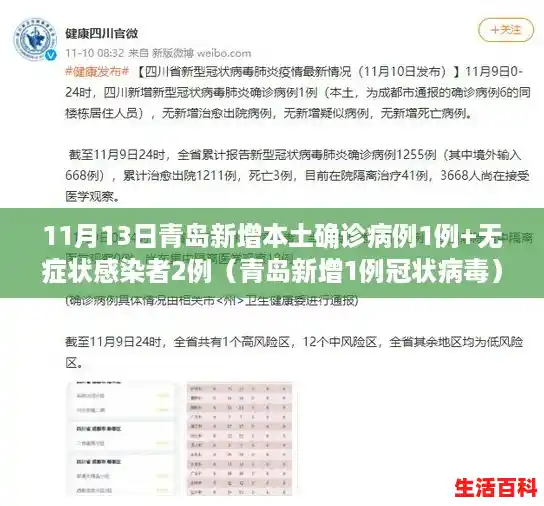 11月13日青岛新增本土确诊病例1例+无症状感染者2例(青岛新增1例冠状病毒) 11月13日青岛新增本土确诊病例1例+无症状感染者2例(青岛新增1例冠状病毒)