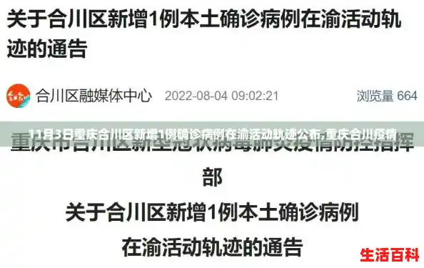 11月3日重庆合川区新增1例确诊病例在渝活动轨迹公布,重庆合川疫情