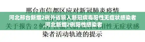 河北邢台新增2例外省输入新冠病毒阳性无症状感染者,河北新增2例阳性感染者 河北邢台新增2例外省输入新冠病毒阳性无症状感染者,河北新增2例阳性感染者