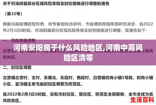 河南安阳属于什么风险地区,河南中高风险区清零