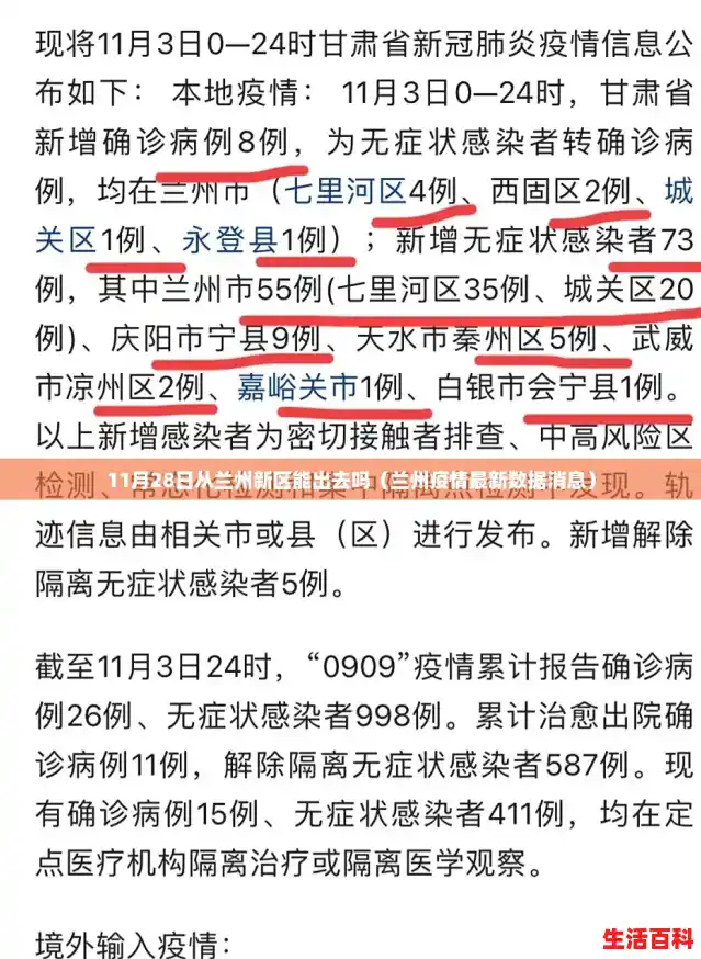 11月28日从兰州新区能出去吗（兰州疫情最新数据消息）