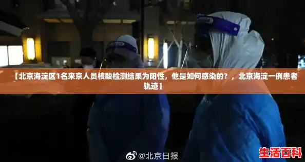 【北京海淀区1名来京人员核酸检测结果为阳性,他是如何感染的?,北京海淀一例患者轨迹】 【北京海淀区1名来京人员核酸检测结果为阳性,他是如何感染的?,北京海淀一例患者轨迹】
