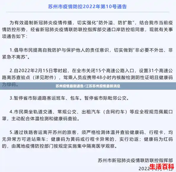 苏州疫情最新通告/江苏苏州疫情最新消息 苏州疫情最新通告/江苏苏州疫情最新消息