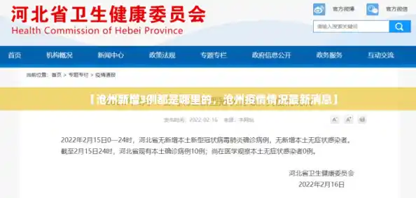 【沧州新增3例都是哪里的，沧州疫情情况最新消息】