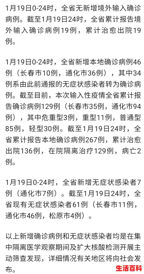 吉林省疫情最新消息！,吉林新增10例本土无症状