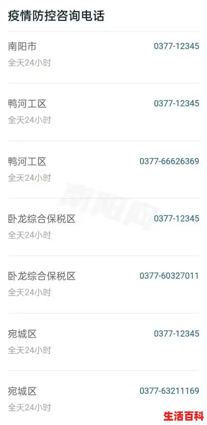 南阳防疫热线电话(南阳疫情最新消息实时情况) 南阳防疫热线电话(南阳疫情最新消息实时情况)
