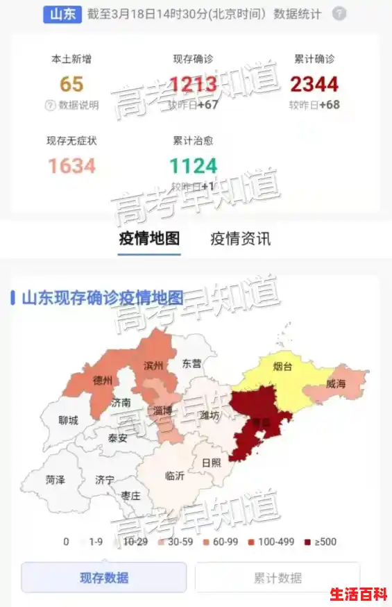 山东省哪些地方有疫情发生，山东省疫情分布图